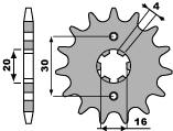PBR gear wheel 717 12 18NC